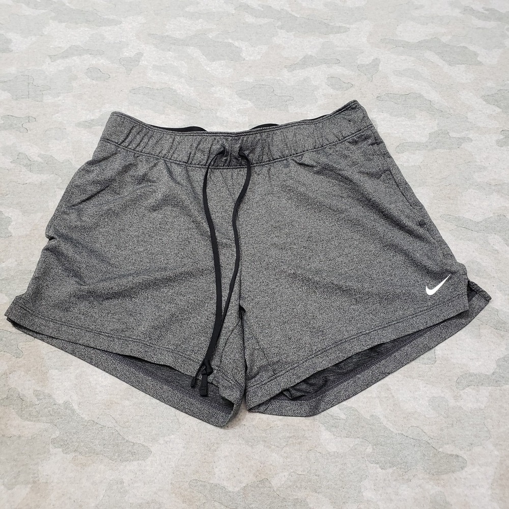 Nike Shorts Womens Small Gray Dri-Fit Drawstring